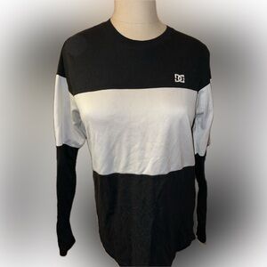 DC Black and White Long Sleeve Tee